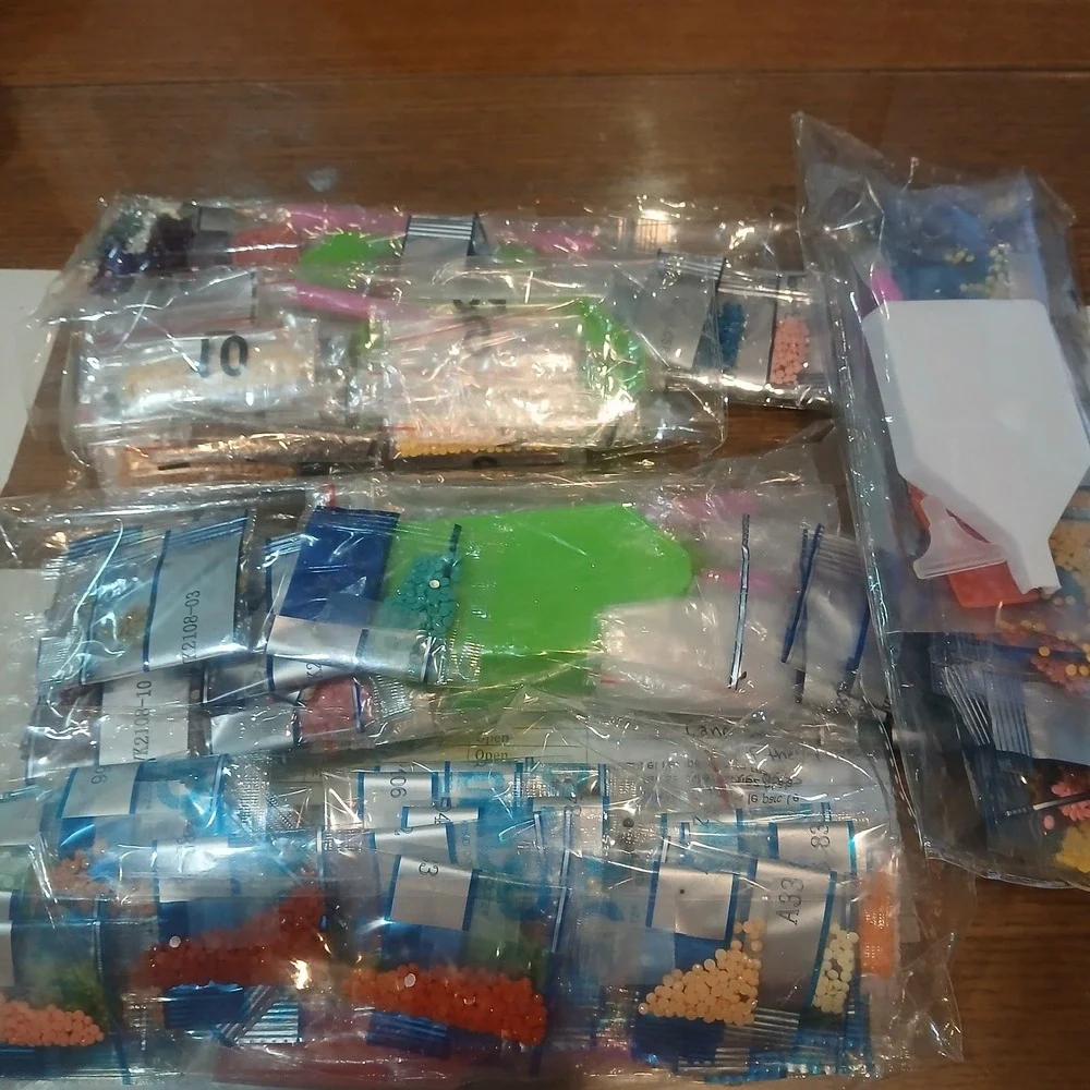 5 Packs Of Left Over Diamond Art Kits